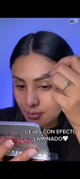 CEJAS CON EFECTO LAMINADO🤍 #eyebrows #laminationbrows #fyp #maquilladora #venezolana