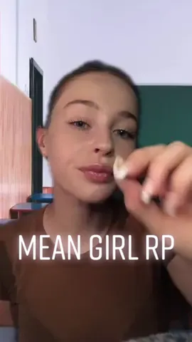 Don’t tell anyone it was me or I’ll put gum in your hair too🫢😏 #asmrmeangirl#asmrroleplay#funnyasmr#asmrvideo#fyp