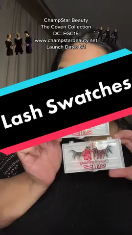 @ChampStarBeauty/Apparel Lash Swatches: The Coven Collection.                                          🔮Shop: www.champstarbeauty.net                                    🔮DC: FGC15  #lashswatch #SmallBusiness #contentcreator #WeStickTogether #MickeyFriendsStayTrue #CVSPaperlessChallenge