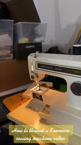 Video in how to thread a Kenmore sewing machine…
