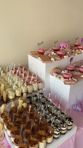 A Barbie themed party 🌸 #blancevents#Foodie#fyp#foryourpage#pink#desserts#dessertsoftiktok#halal#glasgow#likes#foodtiktok#mocktail#barbie#barbiegirl#cakes#sweets#trending
