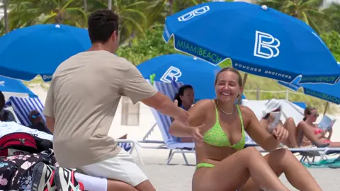 Foreigner Picking Up Girls On The Beach 🇩🇪 😂 FULL VID LINK IN BIO #foryou #fyp
