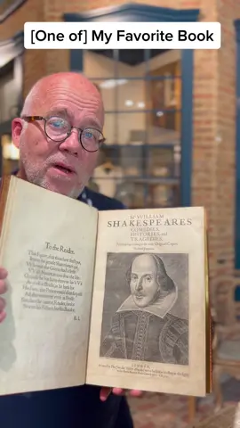 My favorite book—an excessively rare 1632 second impression (folio) of Shakespeare. #Shakespeare #rarebooks #favoritebooks #booktok