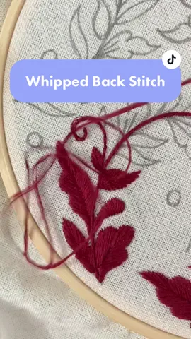 Pattern coming mid-August! #embroidery #embroiderytutorial #whippedbackstitch #embroidertok #tiktokembroidery #stitching #stitchinglover #stitchtok #crafttok