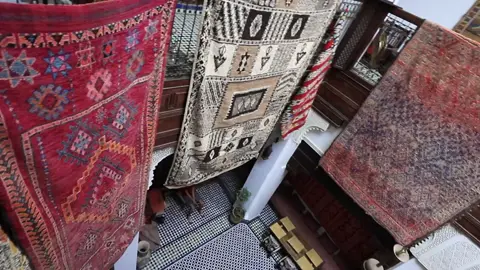 Welcome to maze of fez the Moroccan rugs parade #rug #moroccanrug #handamade #fairtrade #design #livingroomdecor #interiordecor #homedecor #housedecor #shopsamll #bohemian #nyc #losangeles #palmsprings #melbourne