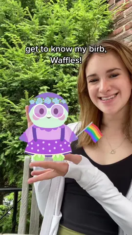 get to know my birb, Waffles!! we are so excited to have you join our journey, and learn to have fun while doing acts of self care. 🧇👯‍♀️🧘‍♀️ #finchapp #finchfam #finchcare #MentalHealth #SelfCare