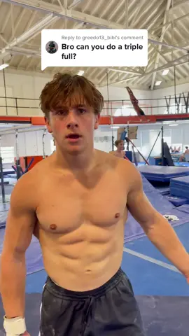 Replying to @greedo13_bibl is that what you meant ? #fyp #gymnastics #triplefull #tumbling #backflip #flip