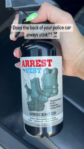 Would you buy a 4oz or a 16oz spray?! This odor eliminator works like a charm on those smelly seats and car mats! It is a must have for all you police officers 😎#lawenforcements #lawenforcementfamily #odorcontrol #odorfree #odorless #odorproof #smellgood #smellgoodfeelgood #smellsogood #smellinggood #smellamazing #smellssogood #smellsgood #smellproof #lawenforcementunited #lawenforcementwife #policewife #lawenforcementsupporter #copsofinstagram #copslivesmatter #copswife #policewifelife #tacticalgears #tacticalgearjunkie #kevlar