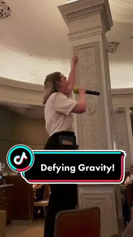This is me doing the SUPER obscure and indie MT song “Defying Gravity” from the never before seen musical WICKED🤪 #PostitAffirmations #WeStickTogether #fyp #actor #nyc #singer #musicaltheatre #broadway @gaylesbroadwayrose
