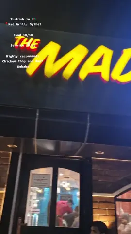 #fyp #themadgrill #madgrill #sylhet #joybangla🇧🇩🇧🇩🇧🇩 #bangladesh🇧🇩 #bdtok #bangladesh #bd #🇧🇩 #traveltiktok #travel #dailyvlog #foodporn #food #foryoupage #foodvlog #bdfoodvlogger #bdfoodvlog #bangladeshfoodvlog The Mad Grill in Sylhet, also has seasons nearby and Cremo Coffee so a good spot. Theres on street parking for cars (one toilet is the only con here!)