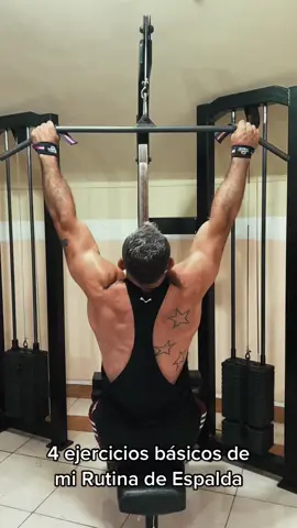 4 ejercicios básicos de mi rutina de Espalda 💪🏼🔥🦍 #backday #FitTok #parati  #aesthetic #physique #fyp #gym #fit #Fitness #muscle