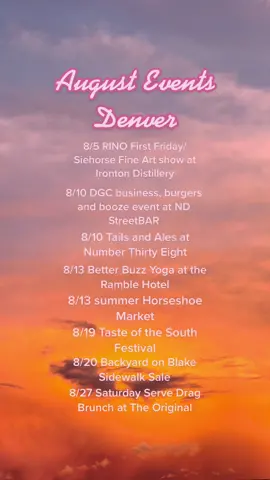 Sharing my August calendar with you🧚🏻‍♀️ #Denver #thingstododenver #denvercolorado #denvercoffee #denveractivities #colorado #august #denverinfluencer #denverfood #denverfoodscene #coloradocheck #coloradoadventures #coloradogirl #coloradolife #coloradoevents