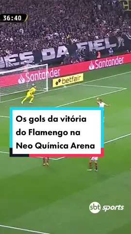 O Flamengo venceu o Corinthians por 2 a 0 e só marcou gol bonito, tá? Se liga nas pinturas ⚽️🔥 #LibertadoresNoSBT
