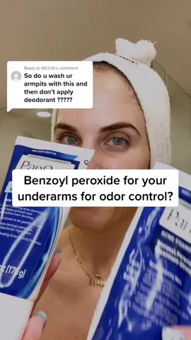 Replying to @663.lib Reply to @663.lib yes!! #bpo #benzoylperoxide #panoxyl #benzoylperoxidecleanser #fyp #foryourpage #foryou #skincaretips #underarmodor #skintok