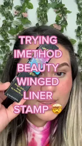 Trying imethod beauty eyeliner STAMP? 🤔 #imethodbeauty #makeupreview   #makeuphacksforbeginners #makeuphacks #makeuptips #eyelinerhack #eyelinerchallenge #makeuptipsandtricks #eyelinerstamp #wingedeyelinerstamp