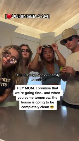 The house is gonna be clean i swear mom😎