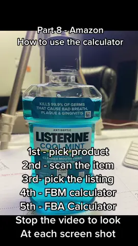 Part 8 Amazon. How to use the calculator. From our live i just grabbed the Listerine. This is the seller central calculator that i look at to determine if im going to ship FBM or FBA. #amazonseller #amazonbusiness #womanempowerment #startnow #fyp