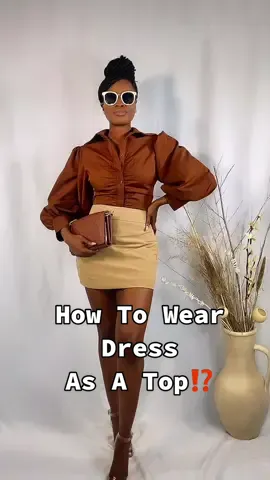 That dress 👗 is also a top, girl! #fashionweek #SummerFit #HowTo