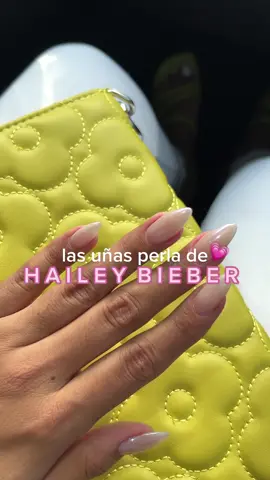 El diseño de uñas de Hailey Bieber que han comparado con donas glaseadas 👀💅🏽 #uñas #Vlog #haileybiebernails #donutglasednails #paulinamg