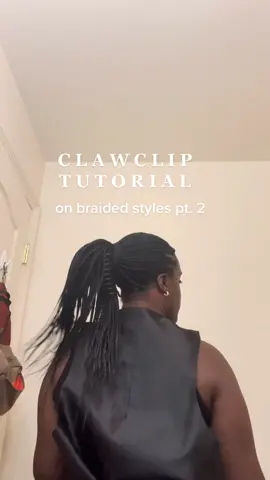 another easy style for yall to try! #nourisheveryyou #blackgirlhair #blackgirlhairstyles #clawcliphairstyles #boxbraid #naturalhair #clawclip