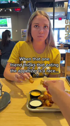 It’s not that serious 😒 #married #husbandwife #relatable #hungry #appetizer #competition #fyp #pov #petpeeve #cute #marriedlife #friendship