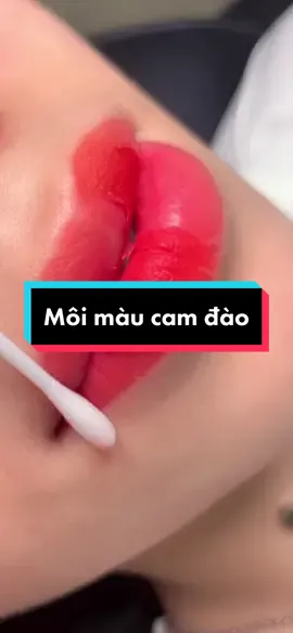 Nào nào kích môi bong màu cam đào nha mọi người❤️#spa #lamdep #phunmoi #phunxamthammy #reviewlamdep #trending #trend