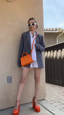 Blazer from @prettylittlething heels and white set from from @misslolaofficial dc; dayanaira