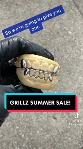 Our Grillz Summer Sale is now on! 😬✨ Join the CAPPD Crew and the likes of Victor Kunda, Shani Jamilah & more. Book a moulding appointment via the link in our bio or comments and get Cappd today 🚀 #grillz #ukgrillz #fyp #primarksummerup #sale #viral