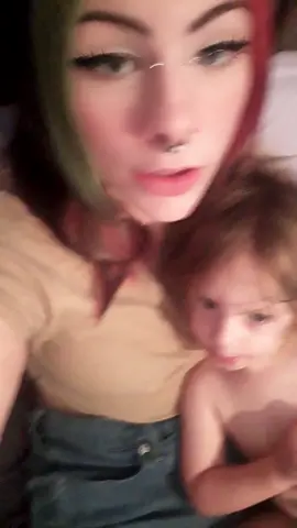 Featuring my little brother #findyourgrace #nourisheveryyou #bridgepiercing #dyedhair #blackhair #greenhair #pinkhair #septumpiercing #littlebrother #2yearsold
