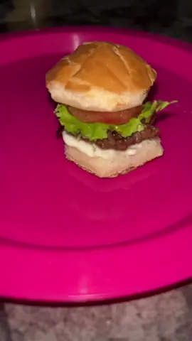 Her first time having one lol. #fyp #Foodie #cooking #blw #burger #baby #nourisheveryyou #lunch #yum #mini