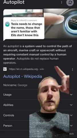 Replying to @crittert2 Tesla Autopilot and Full Self Driving is misleading? 🤔  #tesla #teslaautopilot #greenscreen