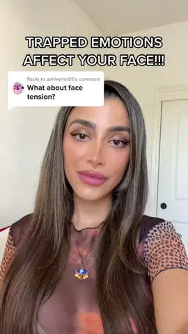 Reply to @ashleymir05 How trapped emotions can affect your face. #trappedemotions #naturalanxietyrelief #wellnesstips #wellnesstok