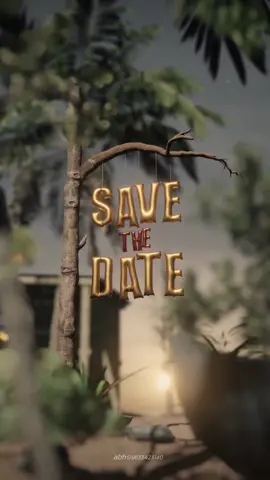 3D Save The Date 💌 Follow# #wedding #savethedatemalayalam #savethedate #graphics#mallu #3danimation #abhmedia @Savethedate