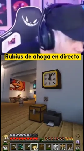 Rubius se ahoga en directo #karmaland #karmaland5 #clipsdekarmaland5 #rubuiskarmaland #rubius