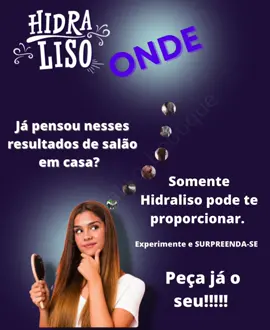 ➡️ A aquisição do Hidraliso deve ser feita sempre com exclusividade via site oficial, uma vez que assim compramos com total segurança e acesso aos descontos da fabricante. Desse modo, siga o passo a passo abaixo e compre sem nenhum mistério: ✅PASSO 1- A primeira coisa que você deverá fazer é acessar a plataforma oficial do Hidraliso Comprar, através do seguinte endereço eletrônico: www.wtcmarketingdigital.com.br/hidraliso ou acessar o nosso link da bio. ✅PASSO 2 Feito isso, e caso queira fazer a compra do produto, vá até o final da página oficial e clique em COMPRAR AGORA. ✅PASSO 3 Fazendo isso, você será encaminhado diretamente para uma página de cadastro, na qual deverá preencher um formulário que solicitará algumas das suas informações pessoais (é importante fazer esta parte, pois as informações serão utilizadas para envio do produto em segurança). ✅PASSO 4 - A etapa seguinte envolve a realização do pagamento do alisador capilar. ®️O site oficial fornece dois métodos de pagamento possíveis, que são: pagamento com cartão de crédito (o cliente poderá parcelar em até 12x) ou pagamento via boleto bancário, com compensação em até 2 dias úteis. 💜Viu como é simples adquirir o Hidraliso? Então, não perca mais tempo e reserve já o seu.