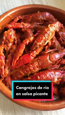 Cangrejos de río en salsa picante. 🦞🦞🌶  Te vas a chupar los dedos con esta receta. #cangrejos #cangrejosderio #Receta #comida #cangrejosensalsa #recetasfaciles #recetastiktok #cocinaentiktok #recetascaseras #foryou