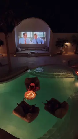 Outdoor pool cinema, you didnt know you wanted one until now 🙈✨ #housetour #homecinema #housegoals #villa #bali