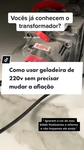 Nossa geladeira é 200v e funciona normalmente #fy #geladeira #220v