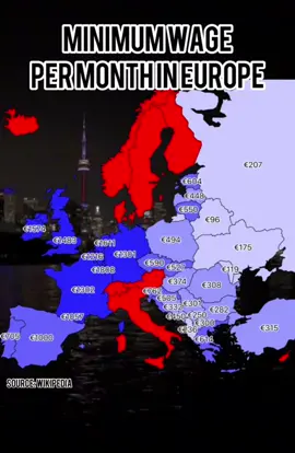 *the countries in red has no minimum wage law #geography #maps #fyp #italy #geographytok #geographytiktok #country #europe #EduTok #minimumwage #europemap