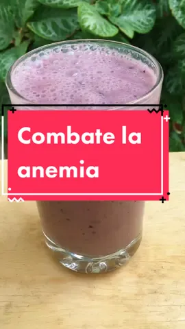 Combate la anemia con tan solos 3 ingredientes ☺️#batido #Receta #saludable #facil