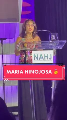 Chingona-in-chief Maria Hinojosa winning the #SiSePuede Award at 2022 NAHJ Hall of Fame Gala #latina #latino #journalist #mexican #vegas #goals #women #inspiration #fypシ