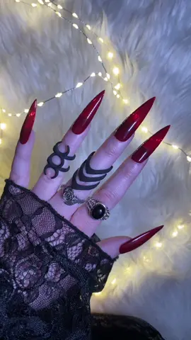 In love with these gorgeous rings from @Etah Love 😫🖤 #etahlove #gothnails #gothjewelry #gothaesthetic