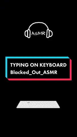 Typing on a Keyboard ASMR ⌨️ #blackscreen #darkscreen #asmr #darkscreenasmr #blackscreenasmr #whitenoise #asmrnotalking #notalkingasmr #blackedoutasmr #blacked_out_asmr #asmrsoundsdaily #keybordasmr #typingasmr #asmrtypingsound #asmrtyping #asmrkeyboardsound #fypsounds
