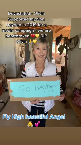 Fly High Beautiful Angel #olivianewtonjohn #RIP #GoHayden #foreverinourhearts ✨⭐️👼💔💕