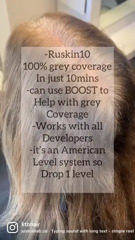 Some facts about my favorite 10min color 🚨 -Ruskin10 is 100% grey coverage -use BOOST to help with grey coverage, intensify color and base bump -you can use ANY Rusk developer with it. -it’s an American level system. So if your use to working with European…drop a level -it’s NOT progressive! Aka it doesn’t get darker the longer it’s on. Ruskin10 has completely become my permanent hair color line. . . . . #rusk #ruskrevolution #ruskin10specialist #ktbhair #haircolor #haircolorist #haircolorideas #haircolorspecialist #haircolorinspo #haircolormagic #cosmoprofbeauty #behindthechair #hairbrained #modernsalon #beautylaunchpad #ittakesapro #licensedtocreate @ruskhaircare