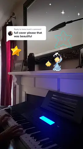 Reply to @bene.huah a beautiful song from a beautiful game #supermariogalaxy #rosalina #piano #cover #fyp #foryoupage
