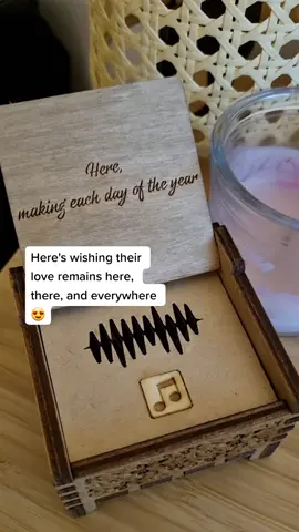Glimspe of customer's love 🥰 #custommadegift #personalizedgiftideas #customgiftidea #giftforher😍😍 #custommusicboxes #musicboxes