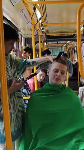 I OPENED MY OWN BARBERSHOP ON THE LUAS #tram #train #publictransport 