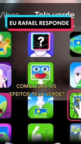 COMO USAR OS EFEITOS TELA VERDE ? #foto #eurafaelresponde #comocrescernotiktok ##telaverde