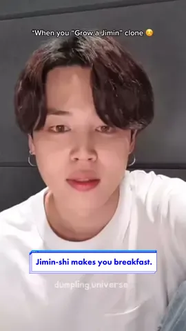 #bts #jimin #fyp #bts_official_bighit #btsarmy #dumplinguniverse #pov *Jimin clone 😂